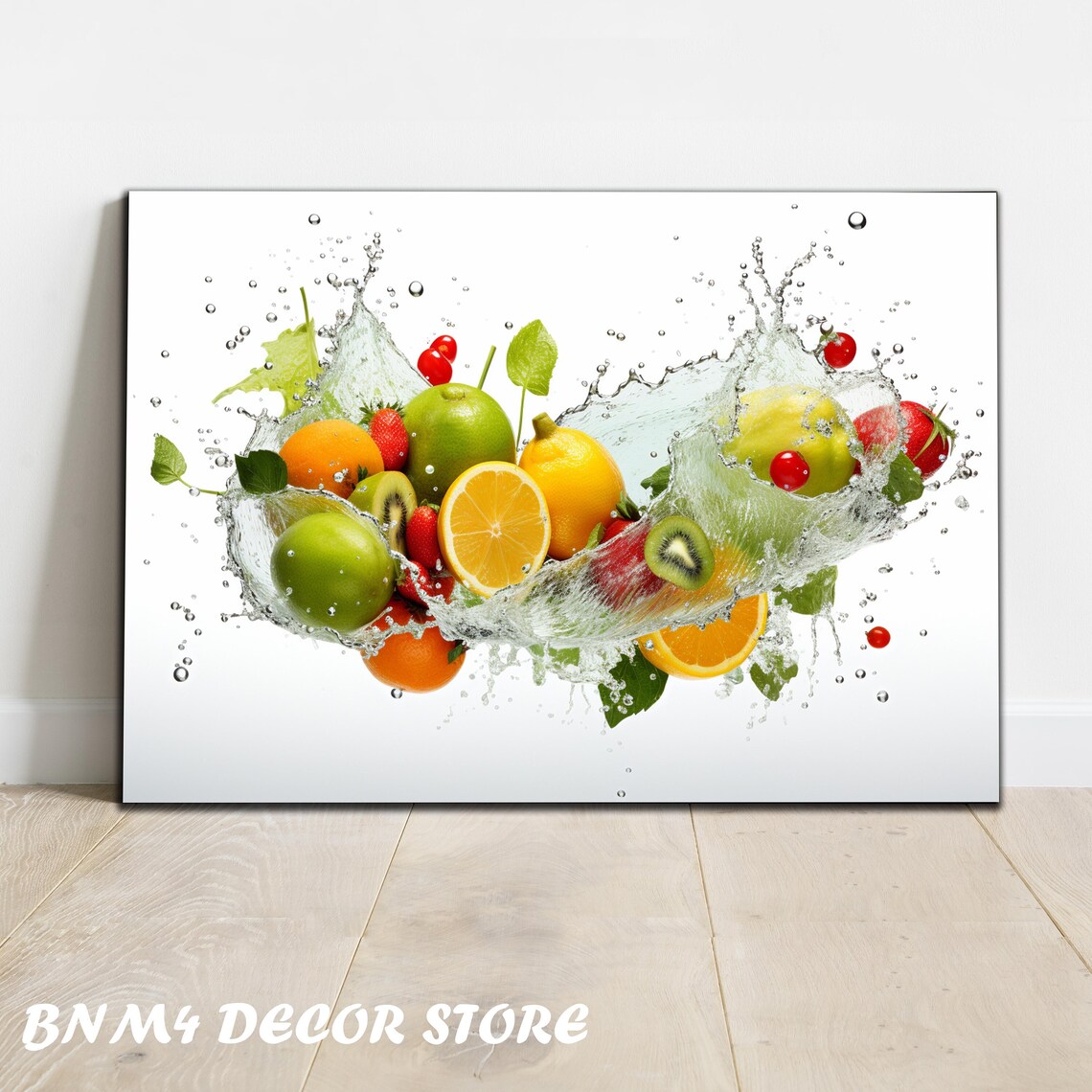 Fruits Tempered Glass Painting, Kitchen Art Print