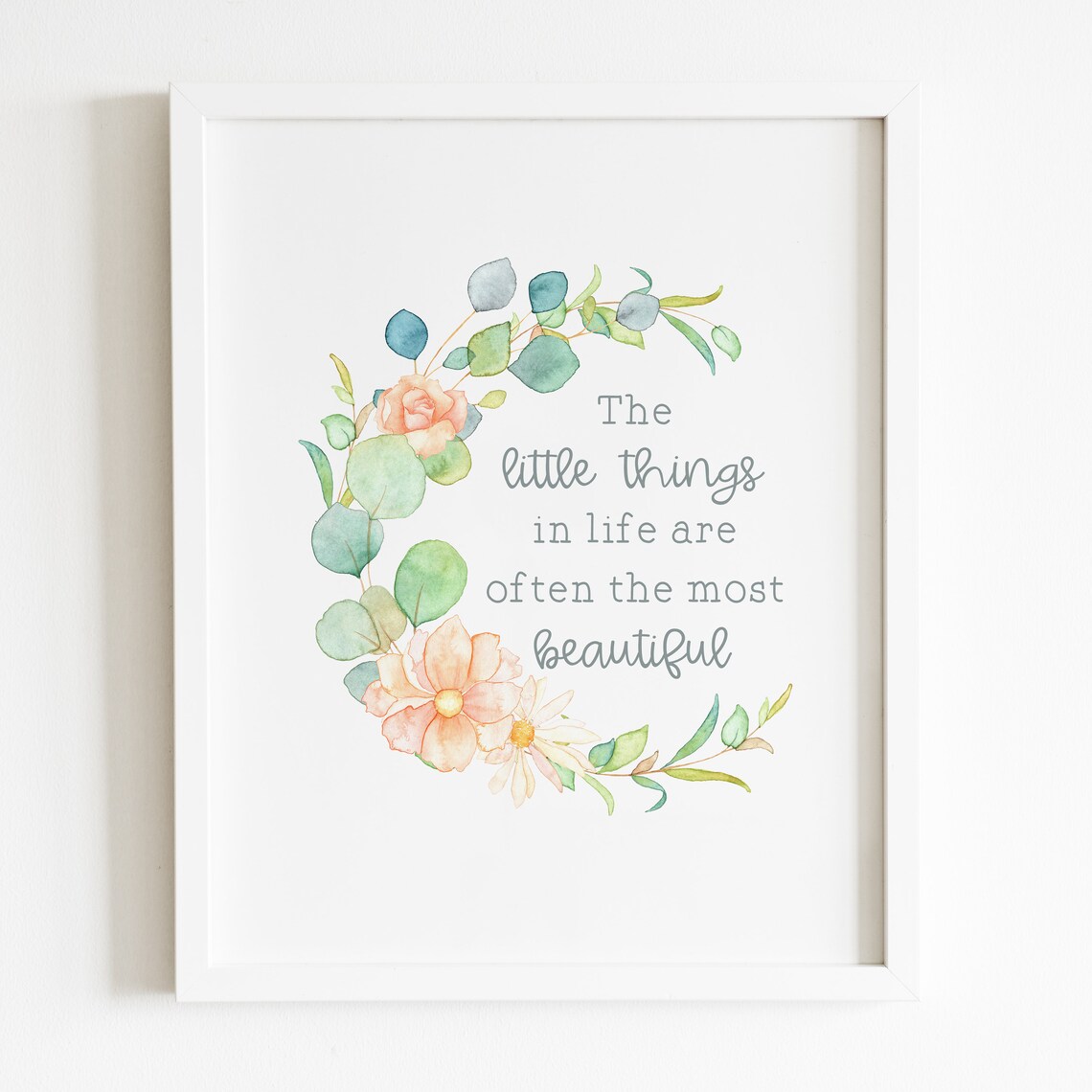 Inspirational Little Things Quote, Boho Wall Decor - Image 5
