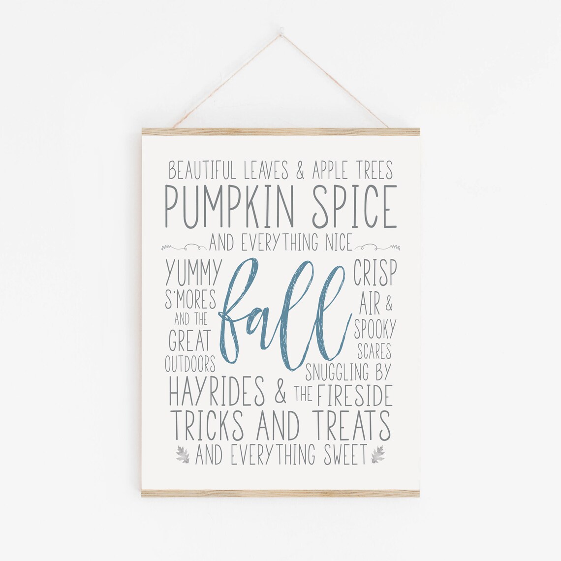 Fall Favorites Subway Art Poster, Farmhouse Decor - Image 2