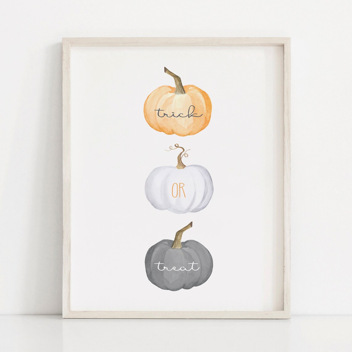 Instant Trick Or Treat Halloween Mini Pumpkins Print
