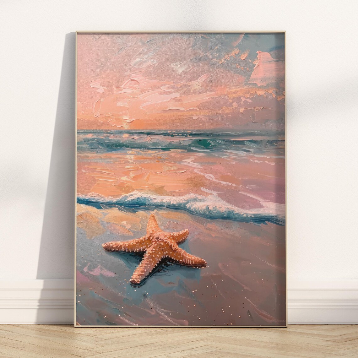 Starfish Coastal Art Print, Preppy Beachy Decor - Image 7