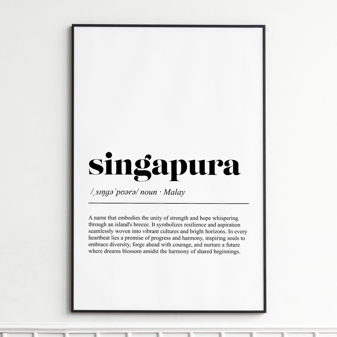 Singapura Cat Breed Definition Elegant Dictionary Typography Poster
