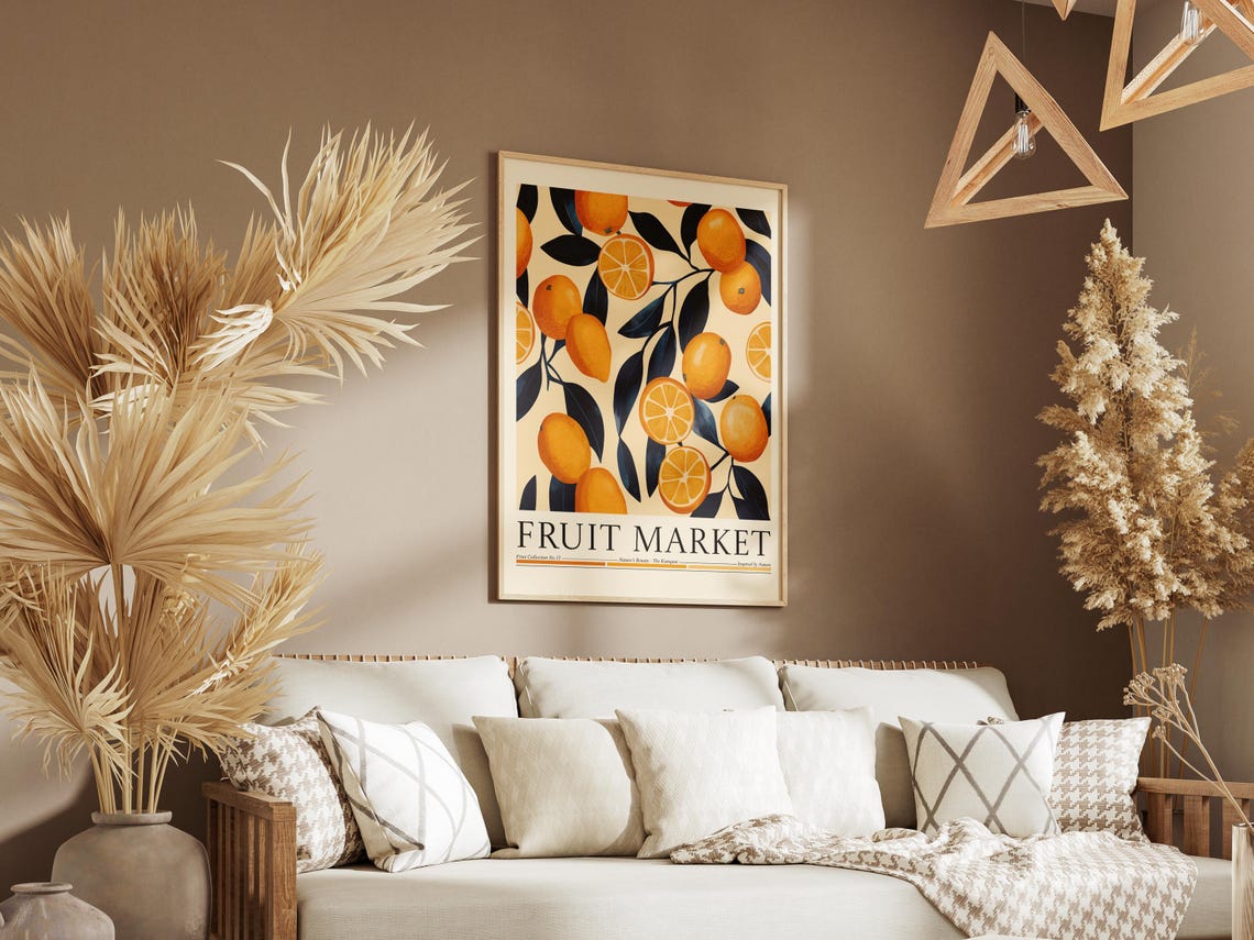 Kumquat Fruit Market, Kitchen Wall Art Print - Image 6