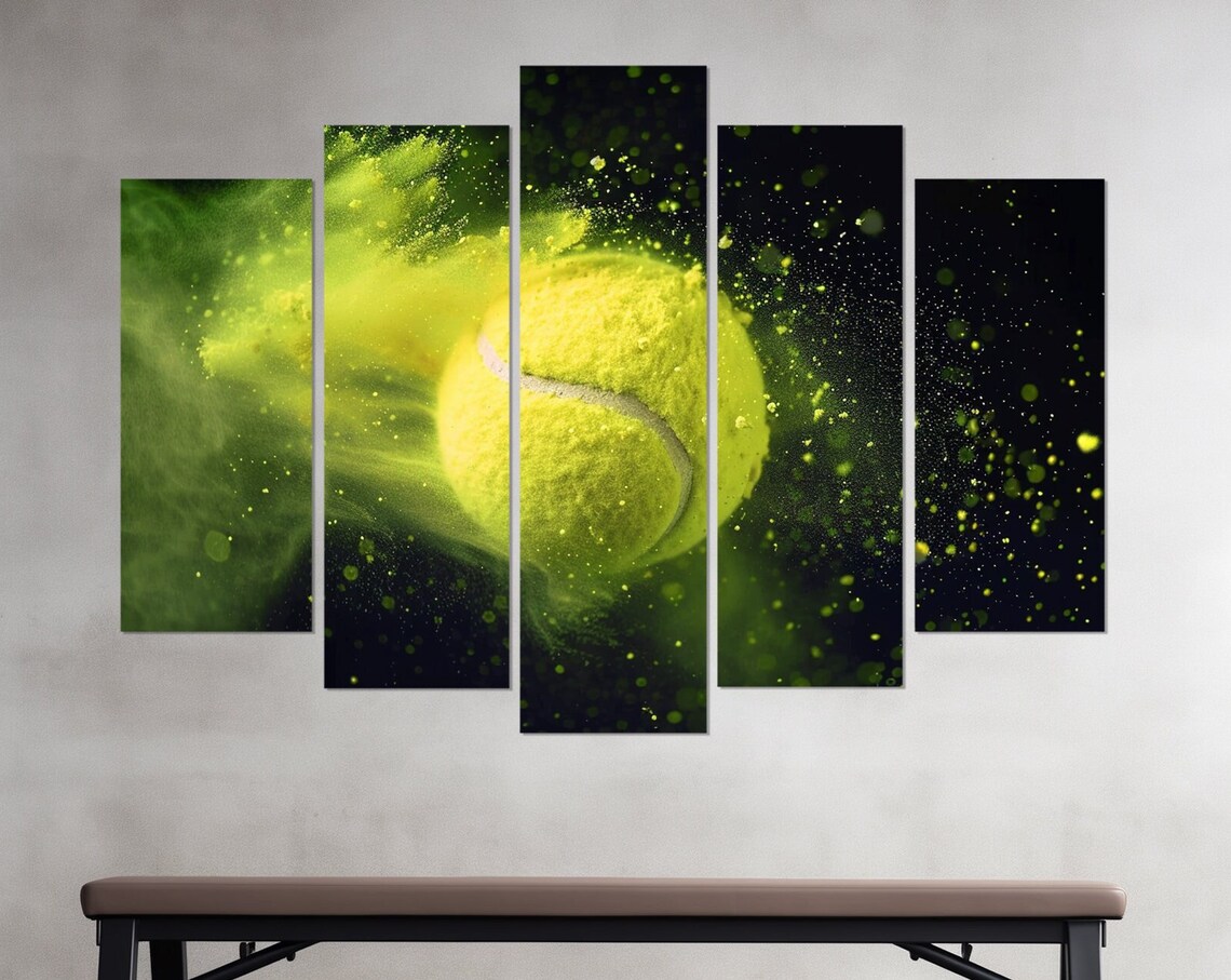 Abstract Tennis Art Print, Tennis Player Gift