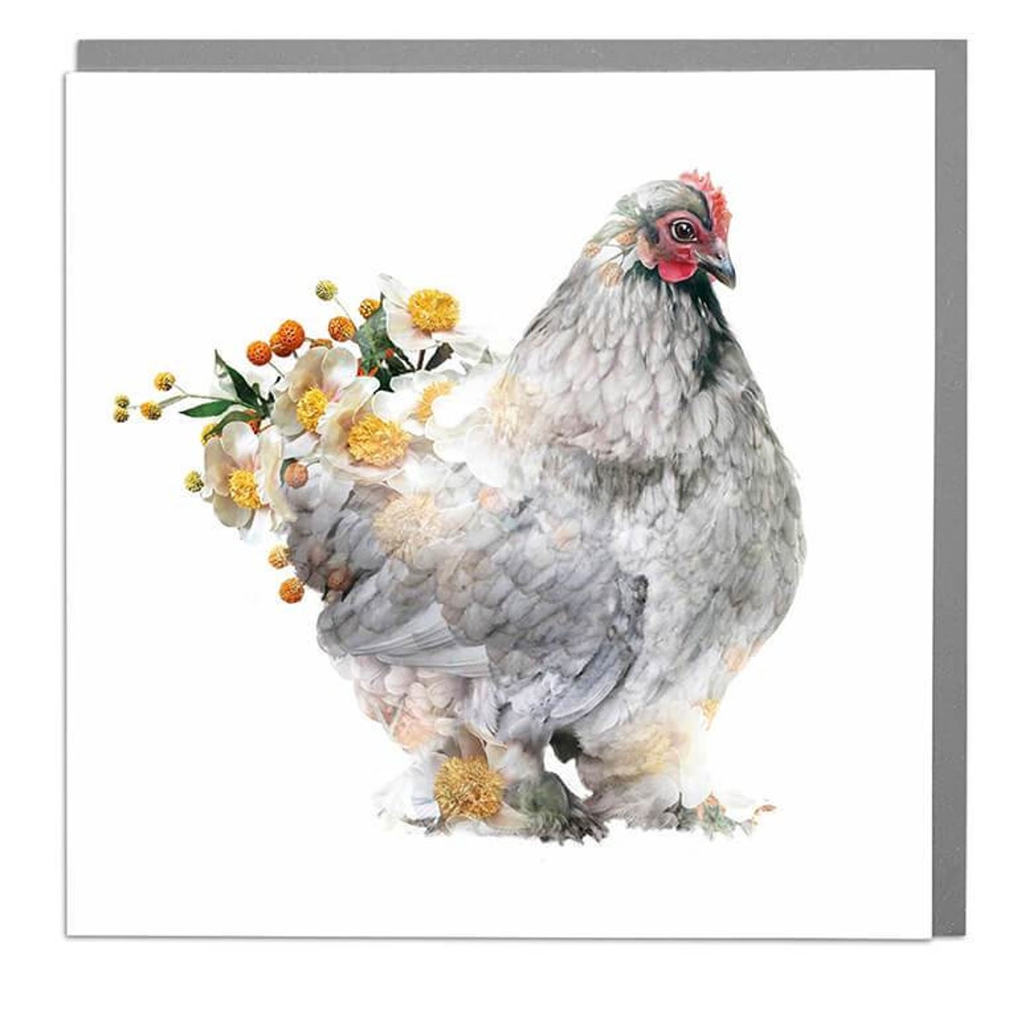 Brahma Hen Farm Animal Wall Art Print
