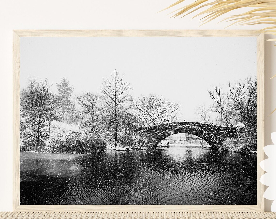 Central Park Winter, New York City Travel Poster - Image 3