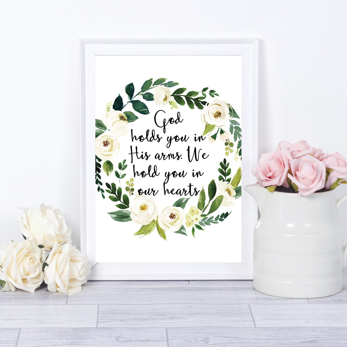 Miscarriage Remembrance Christian Sympathy Art Print