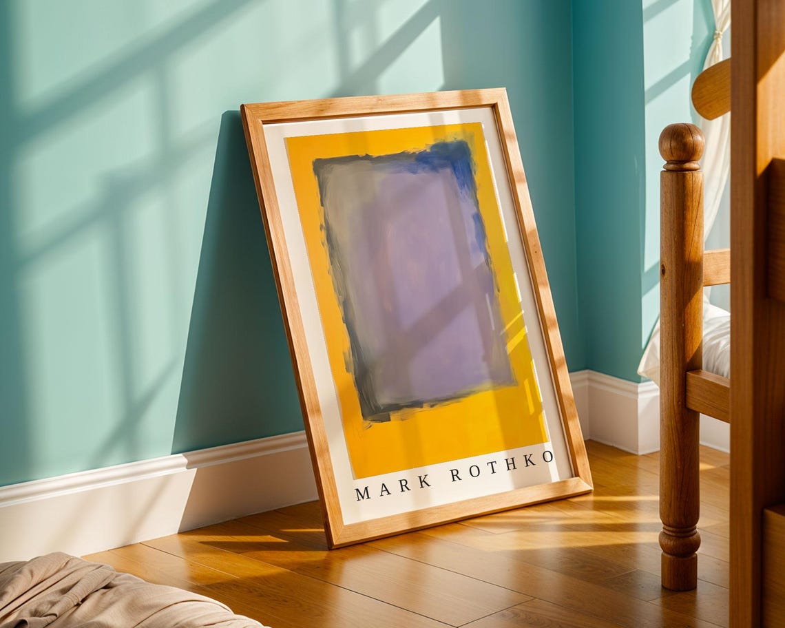 Mark Rothko Poster Abstract Expressionism Color Field Print Mark Rothko Print Modern Abstract Museum Poster Modern Wall Decor - Image 3
