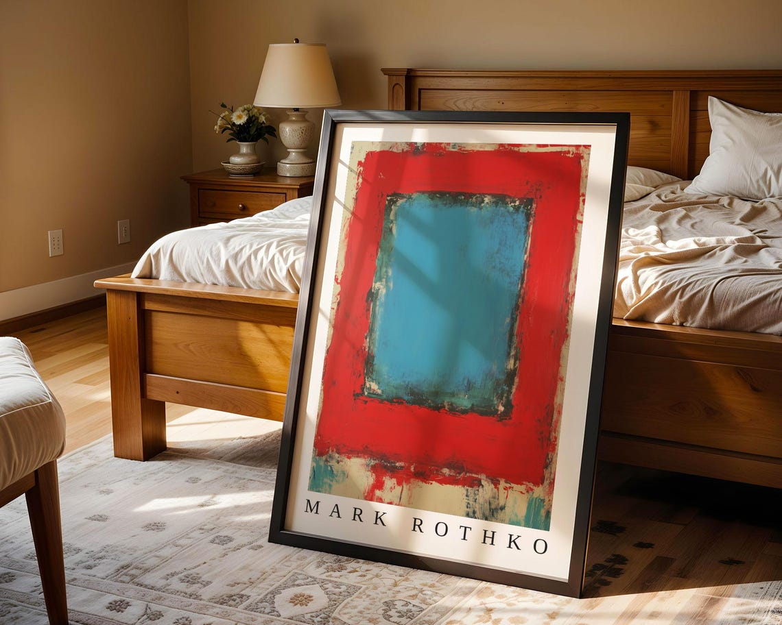 Mark Rothko Poster Abstract Expressionism Color Field Print Mark Rothko Print Modern Abstract Museum Poster Modern Wall Decor - Image 4
