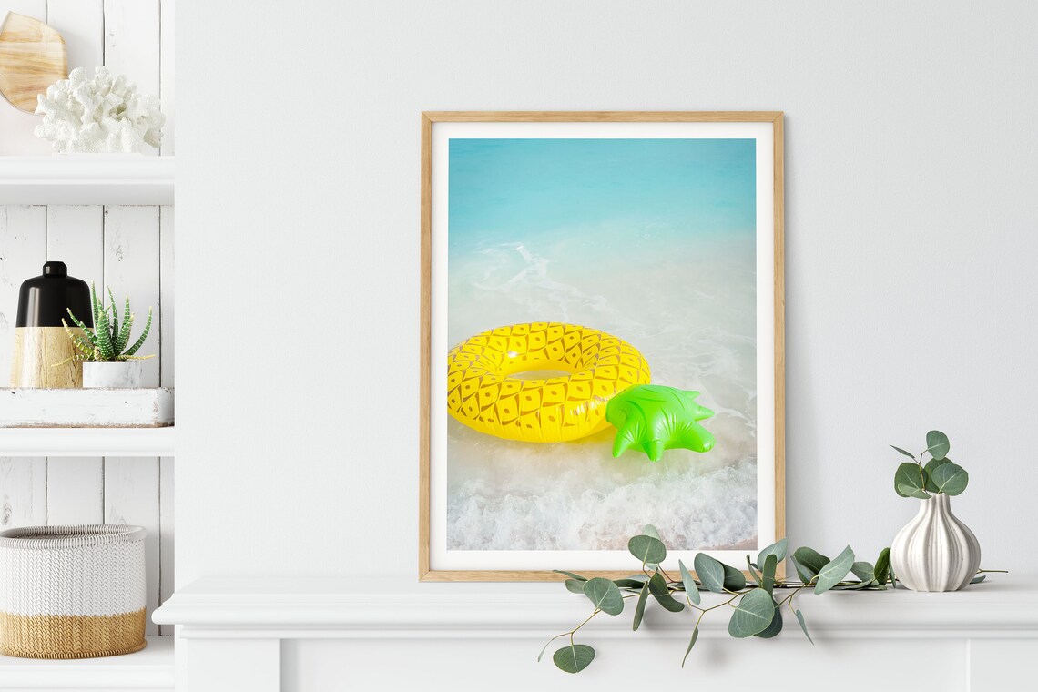 Pineapple Print Fruit Wall Art Kitchen Decor Tropical Large Poster Beach Modern Minimalist Kids Decor - Image 3