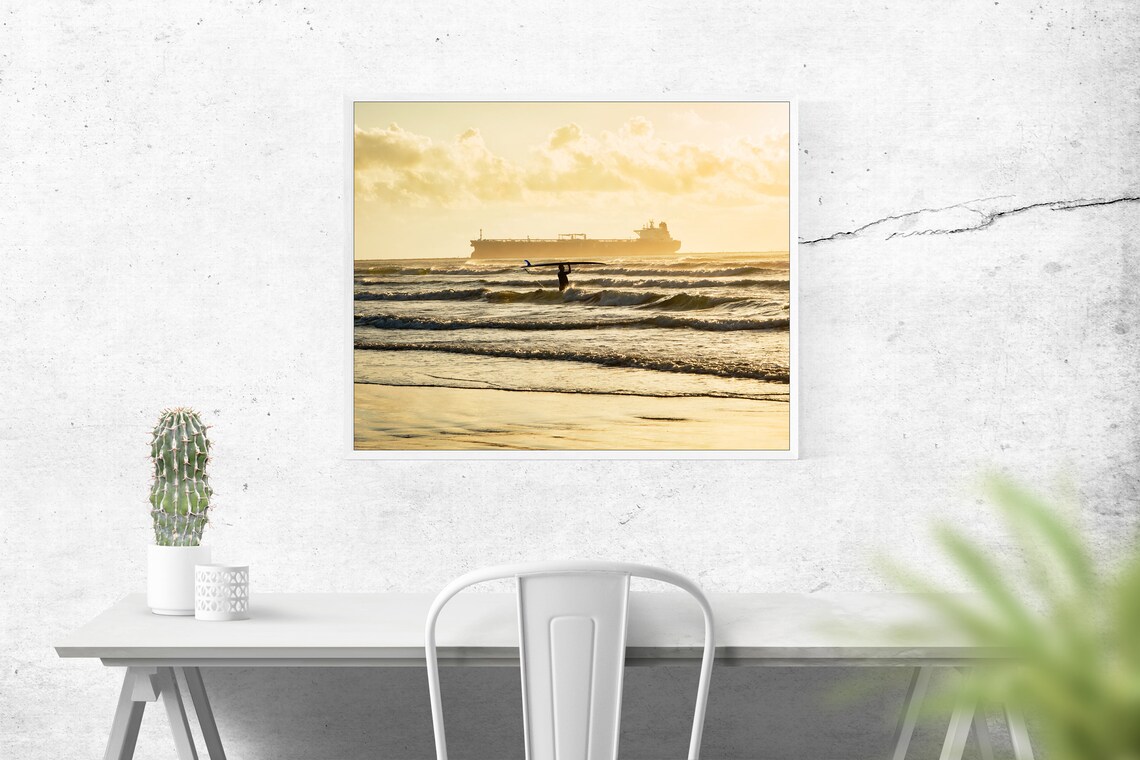 Surfer Print Art Print, Beach Decor For Guys - Image 2