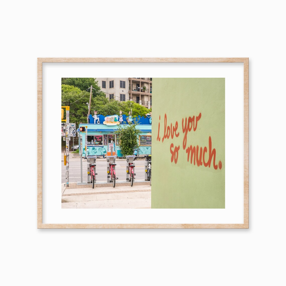 Austin Tx I Love You So Much Travel Poster