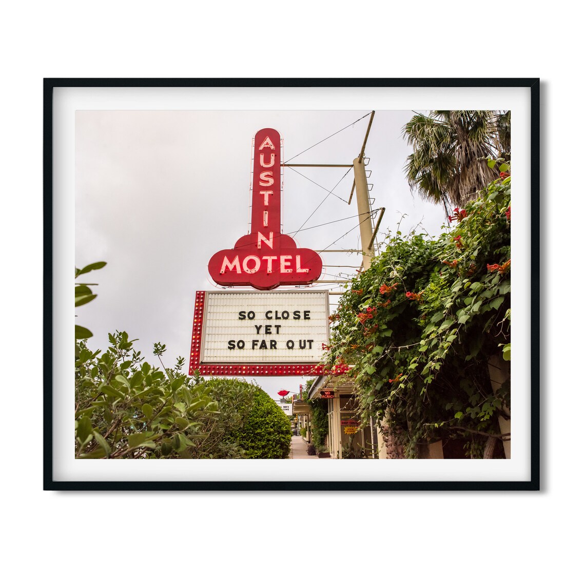 Austin Motel Vintage Texas Travel Poster Print - Image 2