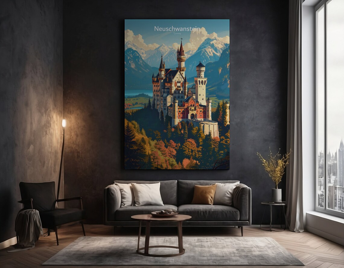 Neuschwanstein Castle - Fairytale Travel Poster - Image 5