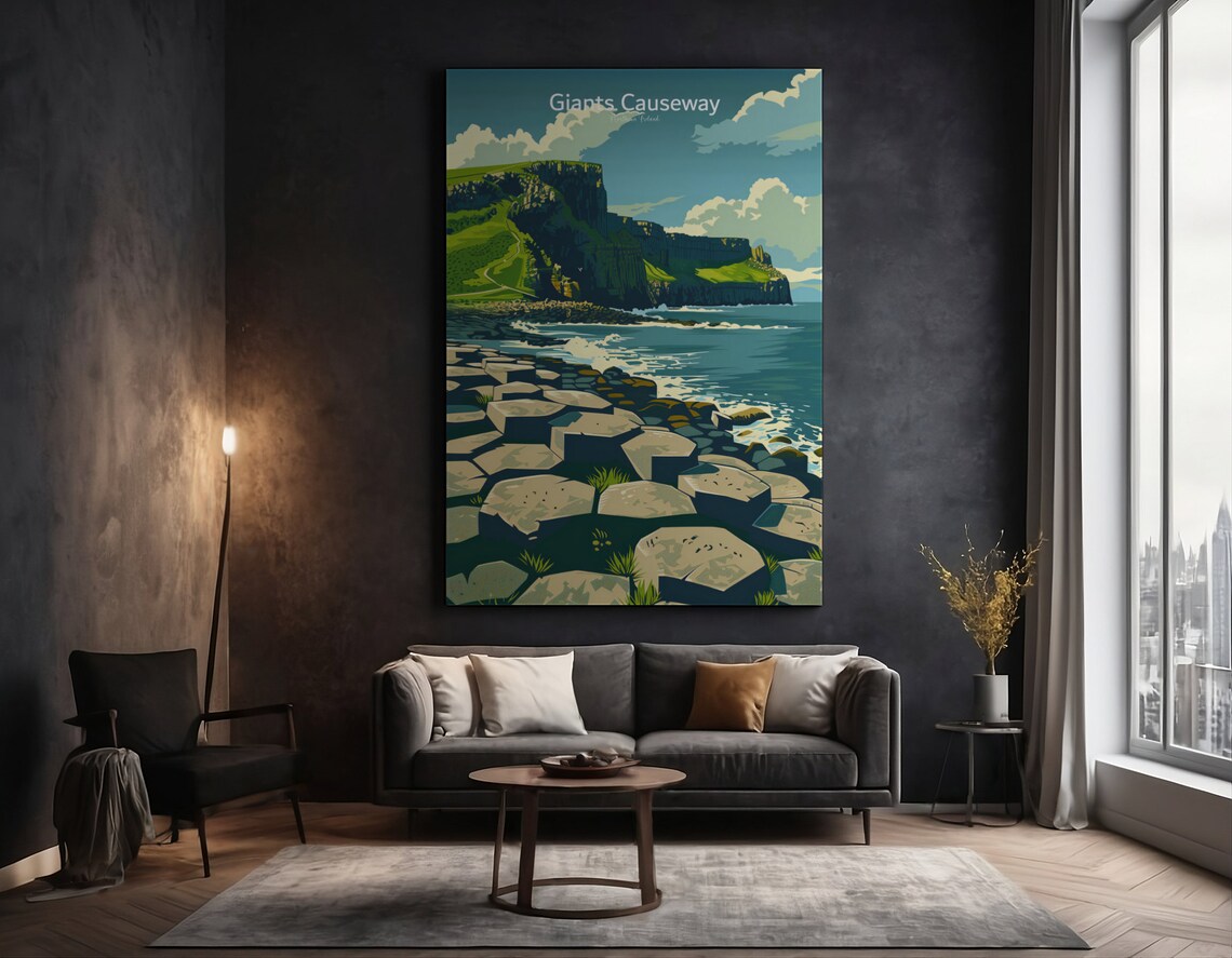 Giants Causeway Travel Poster, Northern Ireland - Image 5