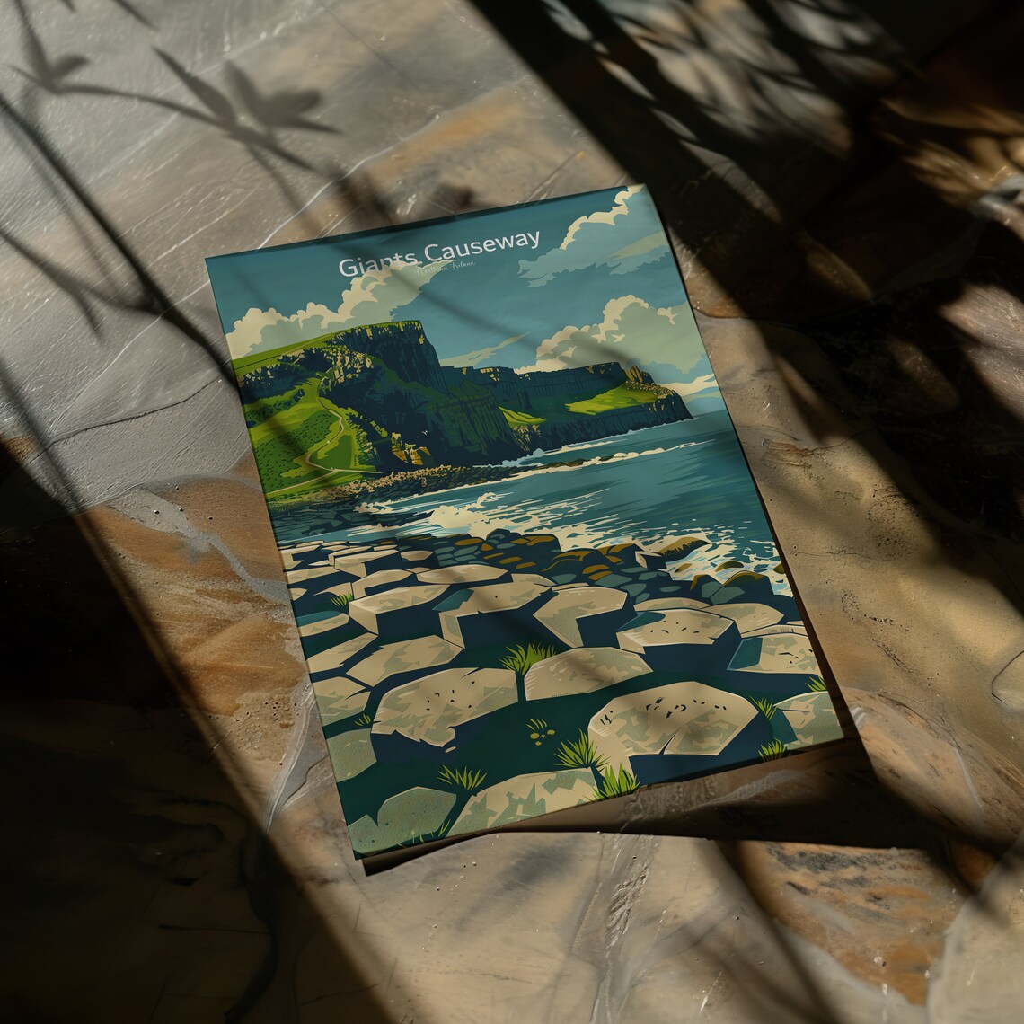 Giants Causeway Travel Poster, Northern Ireland - Image 3