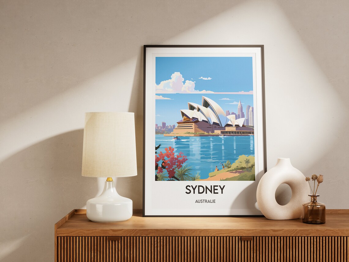 Sydney Travel Poster, Australia Place Print - Image 2
