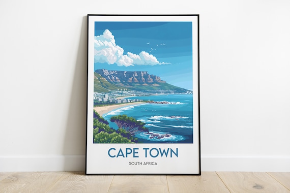 Cape Town South Africa Travel Poster Print