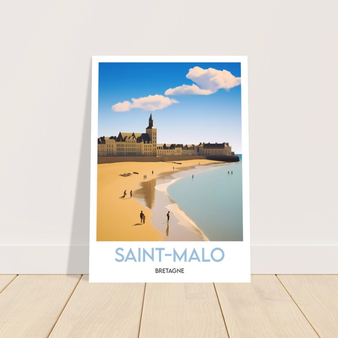 Saint Malo Minimalist Illustration Travel Poster - Image 2