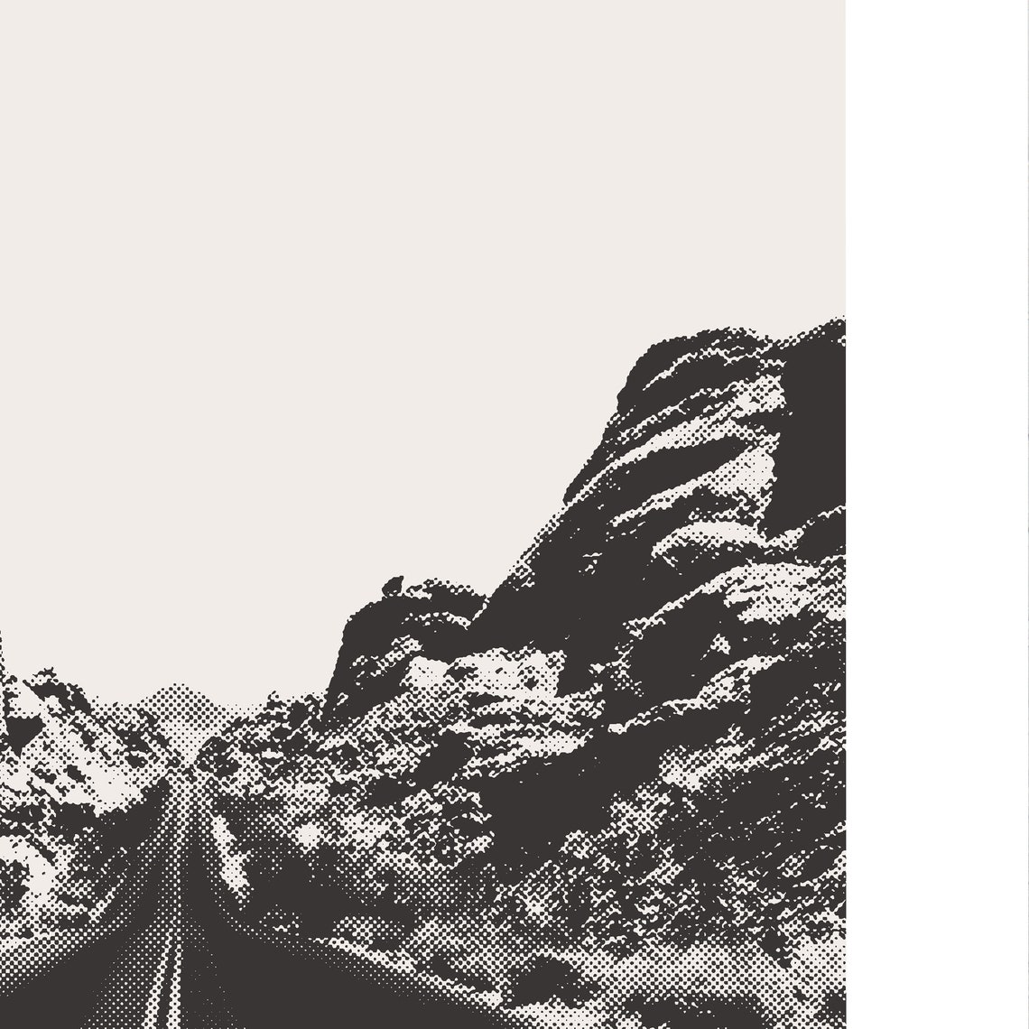 Nevada Redrock Canyon, Minimalist Travel Poster - Image 3