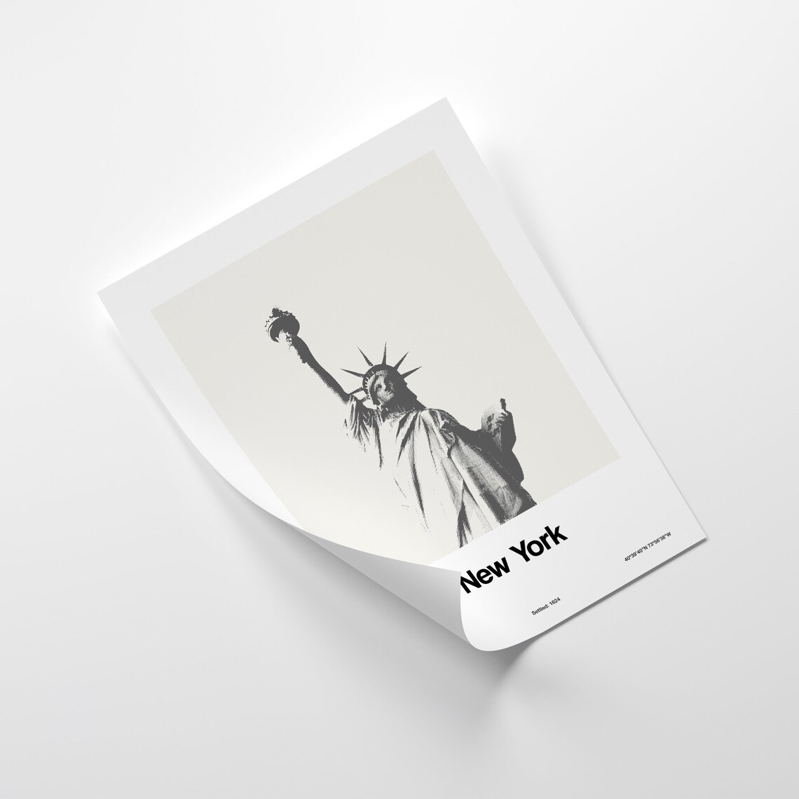 Statue Of Liberty New York Skyline Poster Print - Image 3