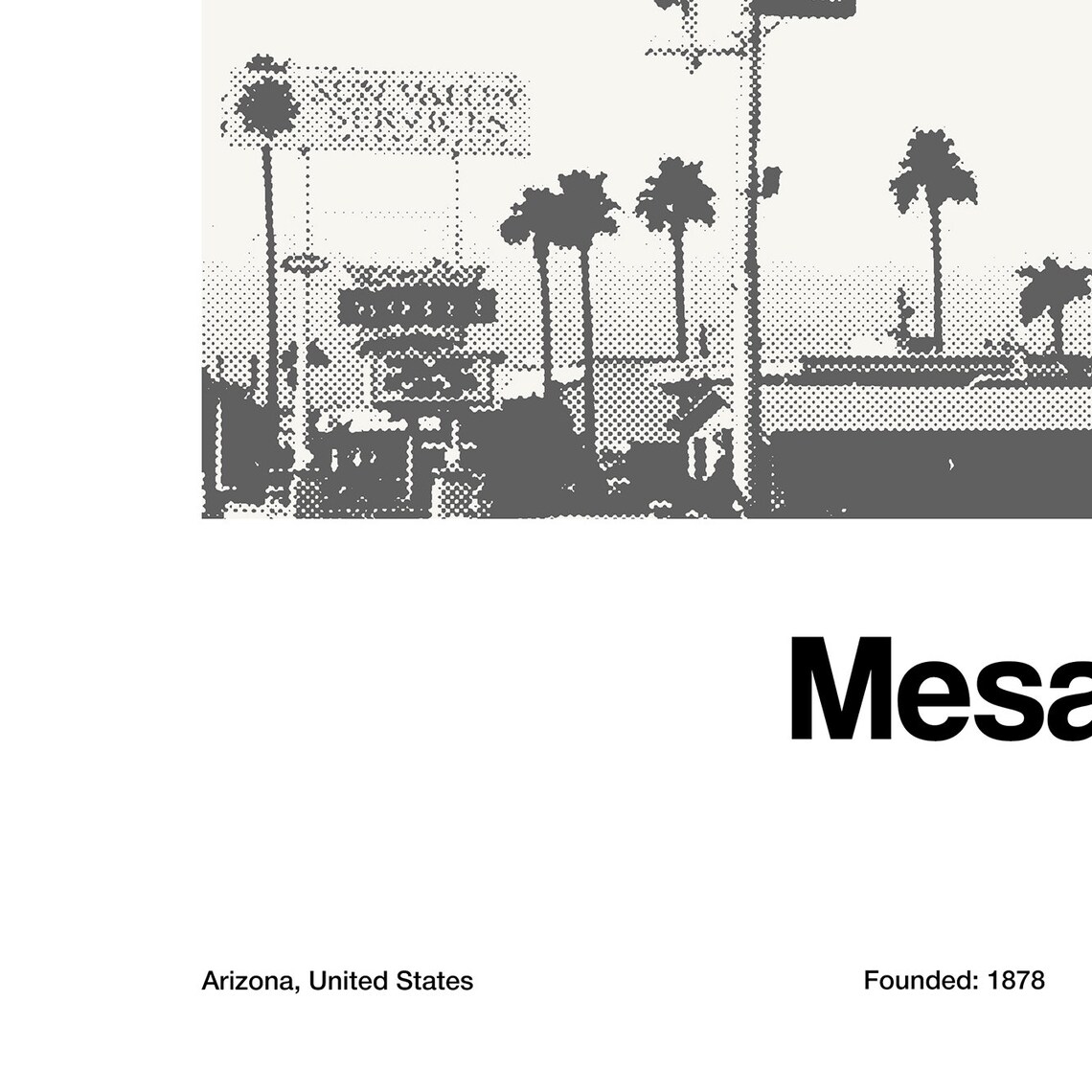 Mesa Arizona Starlight Motel Diving Lady Sign, Poster - Image 3