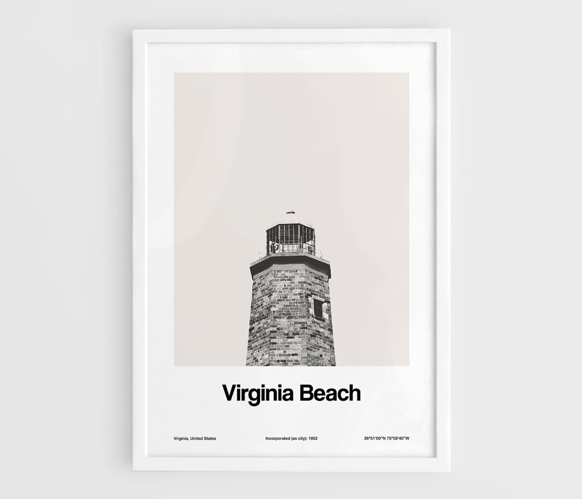 Virginia Beach Lighthouse, Old Cape Henry Art Print