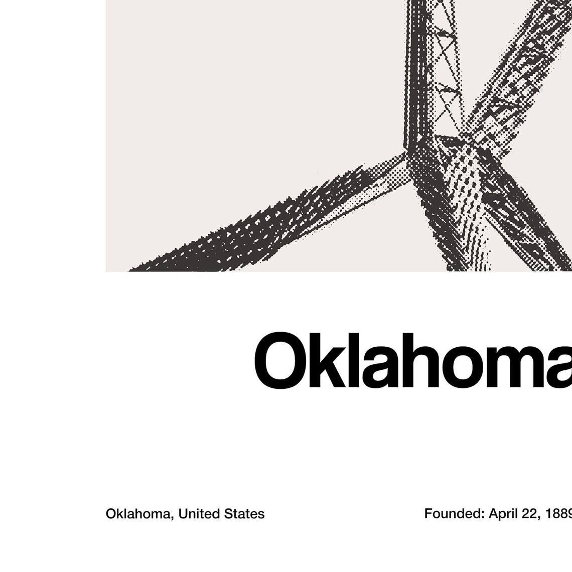 Skydance Bridge Oklahoma City Custom Art Print - Image 3