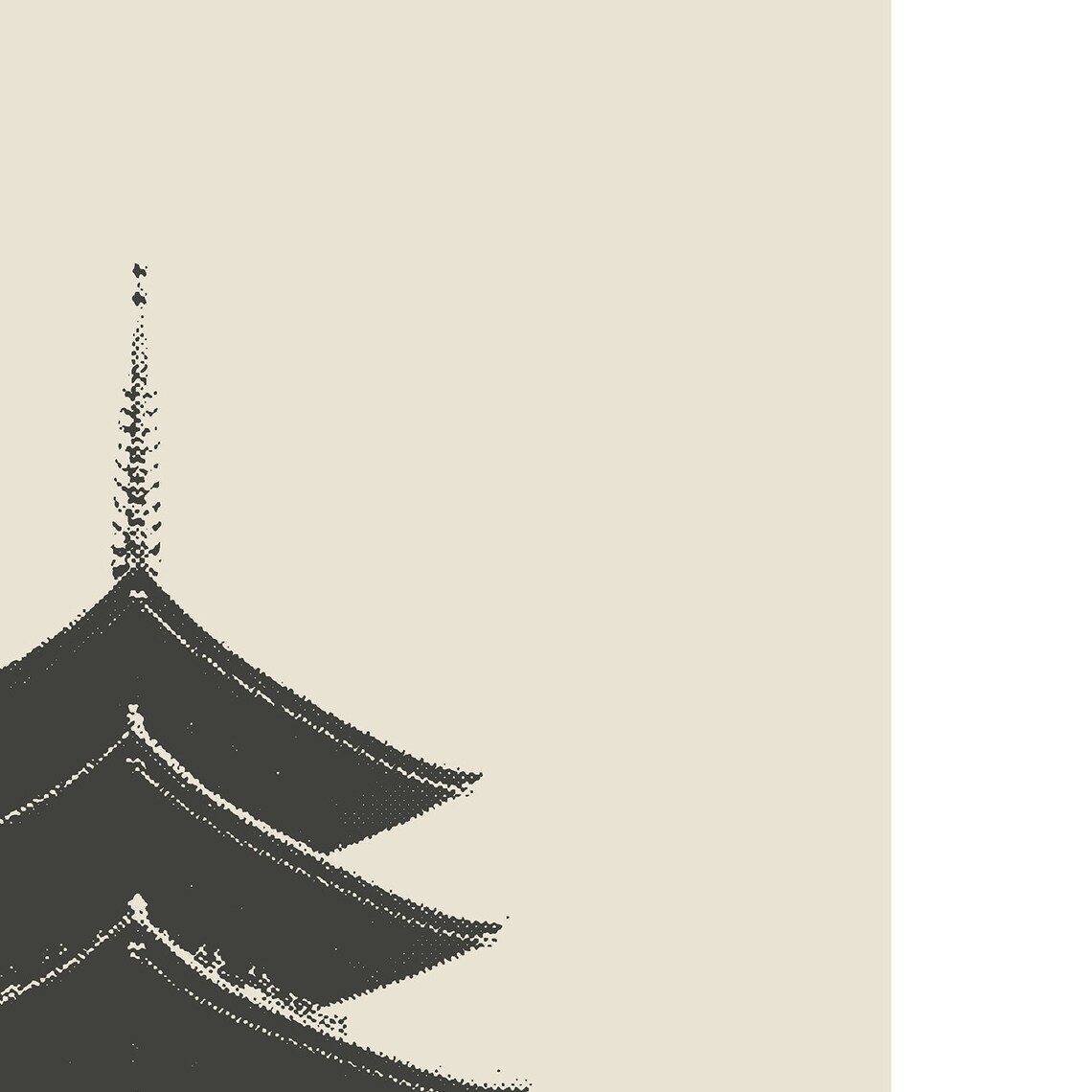 Kyoto City Minimalist Art Print, To-ji Temple - Image 2