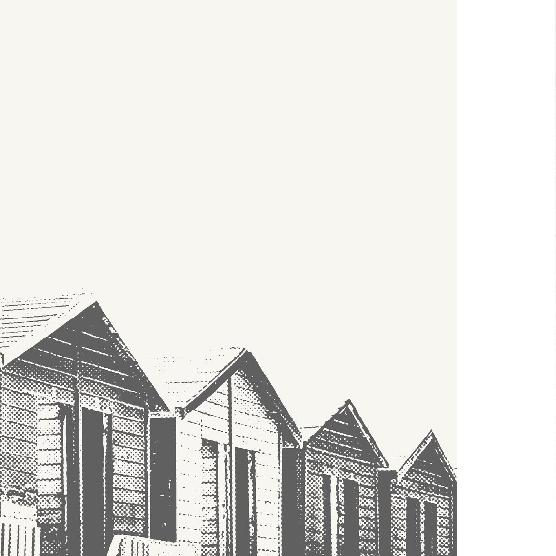Muizenberg Beach Huts, Cape Town Travel Poster - Image 3