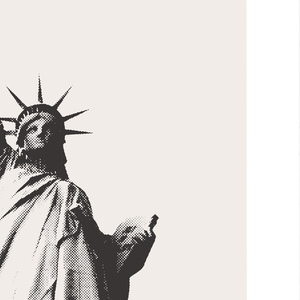 Statue of Liberty, New York Minimalist Art Print - Image 2