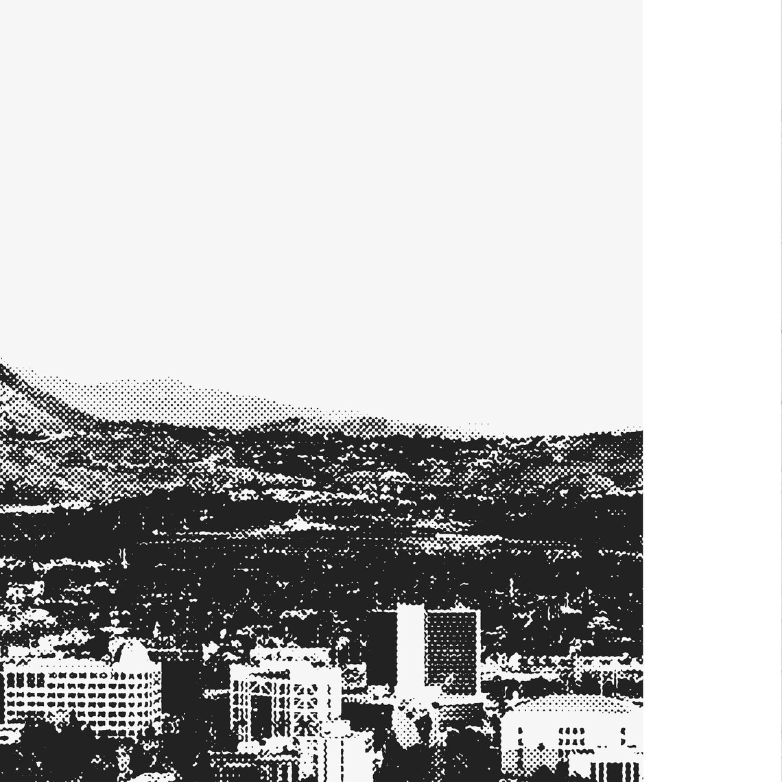 Riverside California Skyline, Minimalist Art Print - Image 3