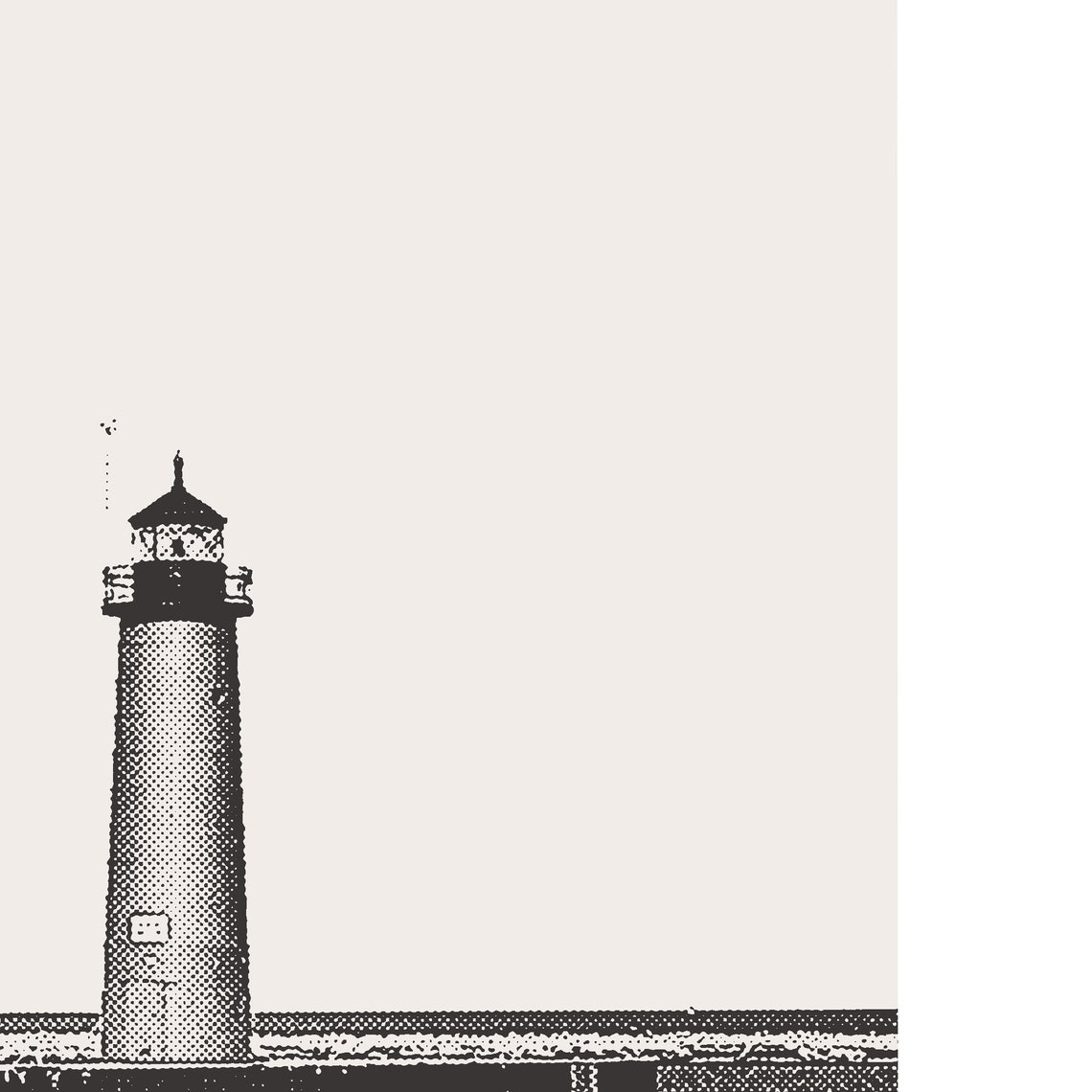 Kenosha North Pier Light, Wisconsin Travel Poster - Image 2