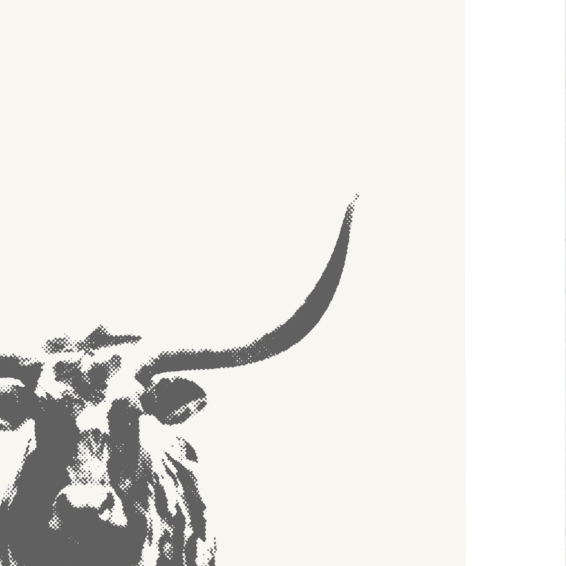 Custom Texas Longhorn, Texas State Minimalist Poster Print - Image 3