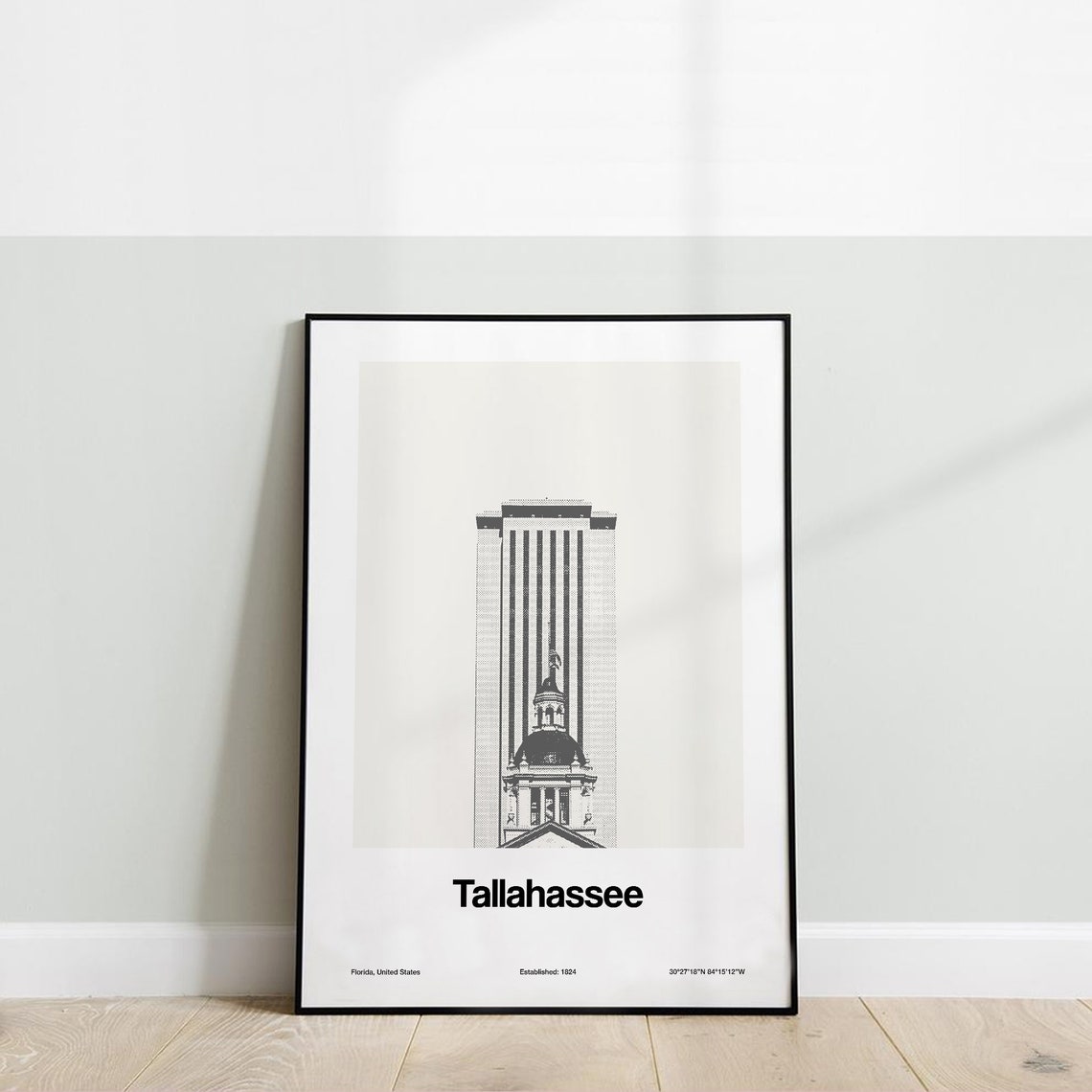 Custom Tallahassee Florida Minimalist Art Print - Image 3