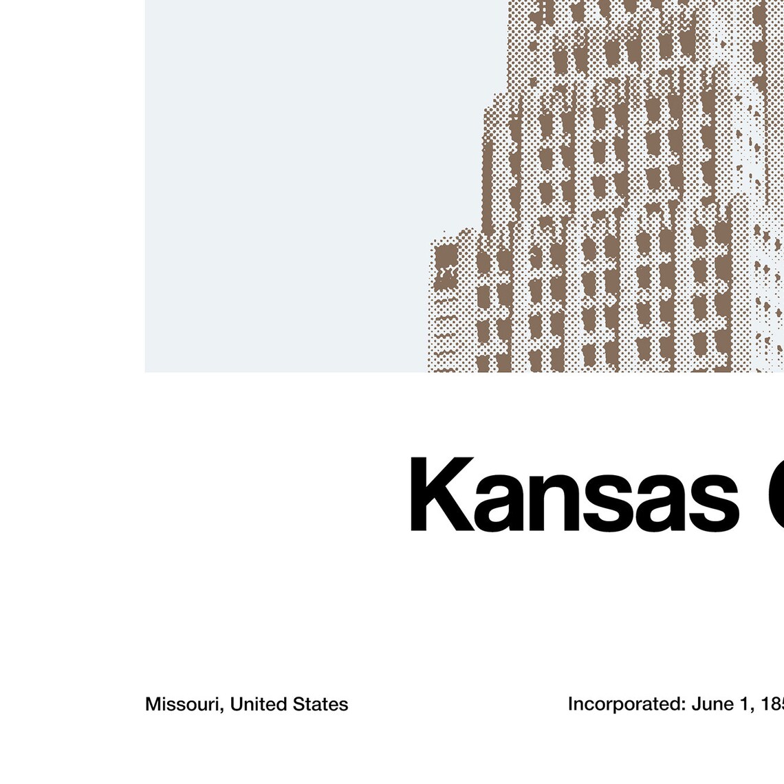 Kansas City Minimalist Skyline, Power and Light Art Print - Image 3