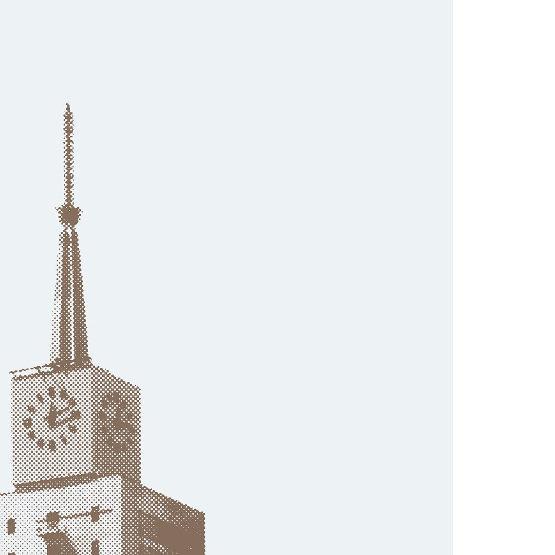 Dallas Texas Minimalist City Skyline Art Print - Image 2
