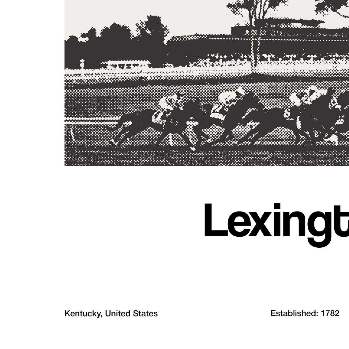 Lexington Kentucky Minimalist Custom City Art Print - Image 2