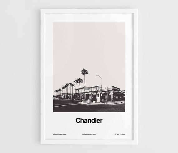 Chandler Arizona Minimalist Custom City Art Print