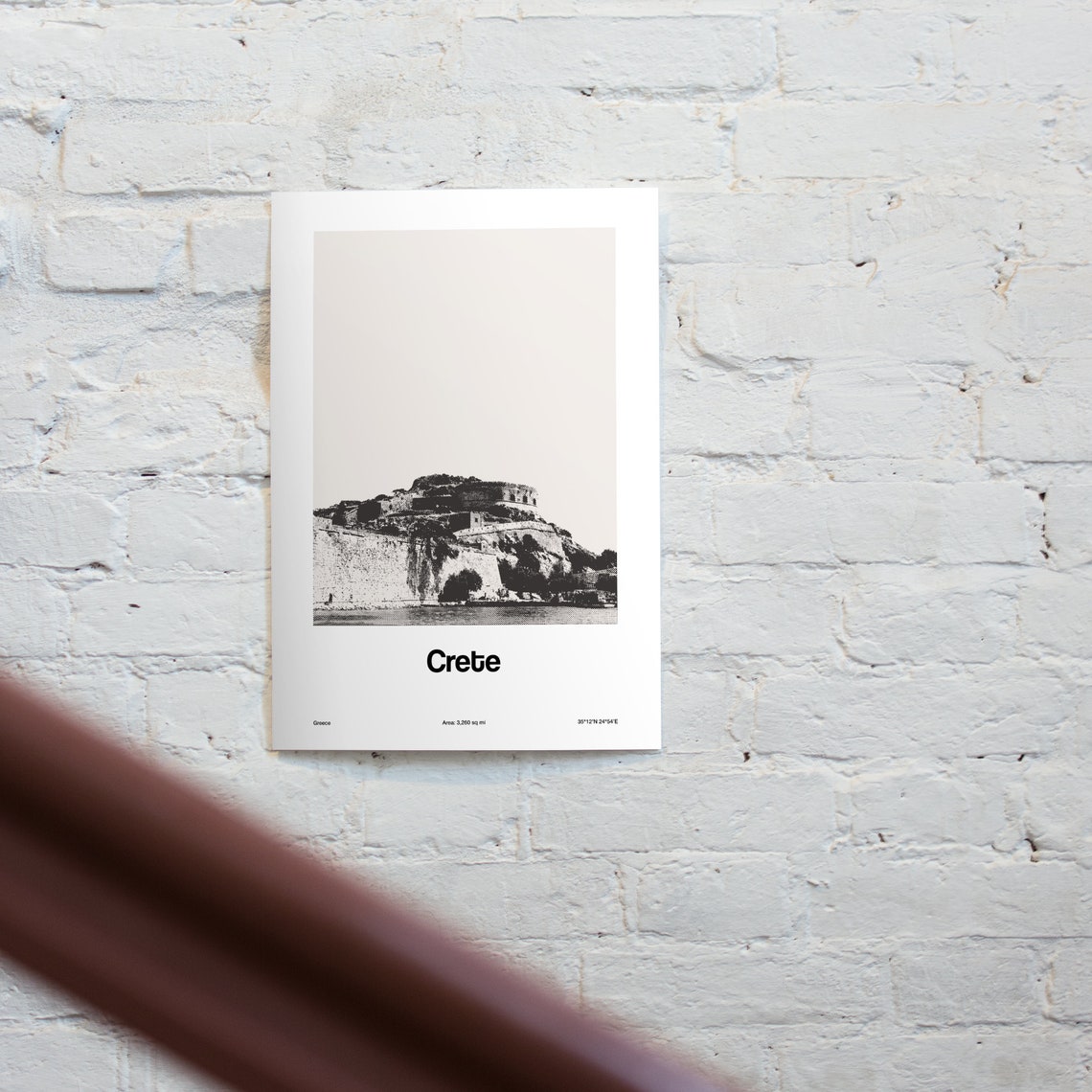 Crete Greece Minimalist Travel Poster, Greek Islands - Image 3