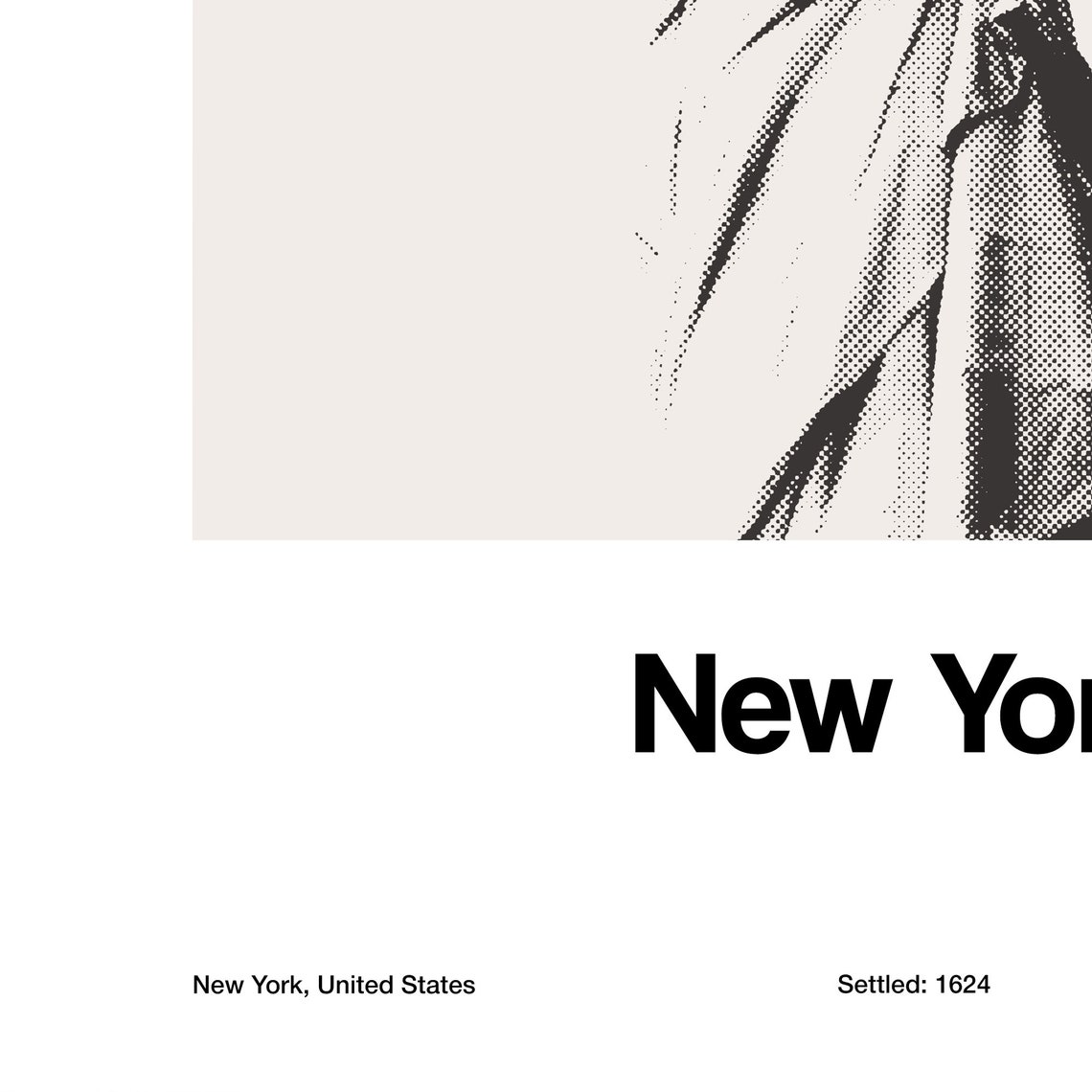 New York City Poster Statue Of Liberty Print New York Skyline New York Landmark New York Photo Wall Art Minimalist Custom City Print - Image 2