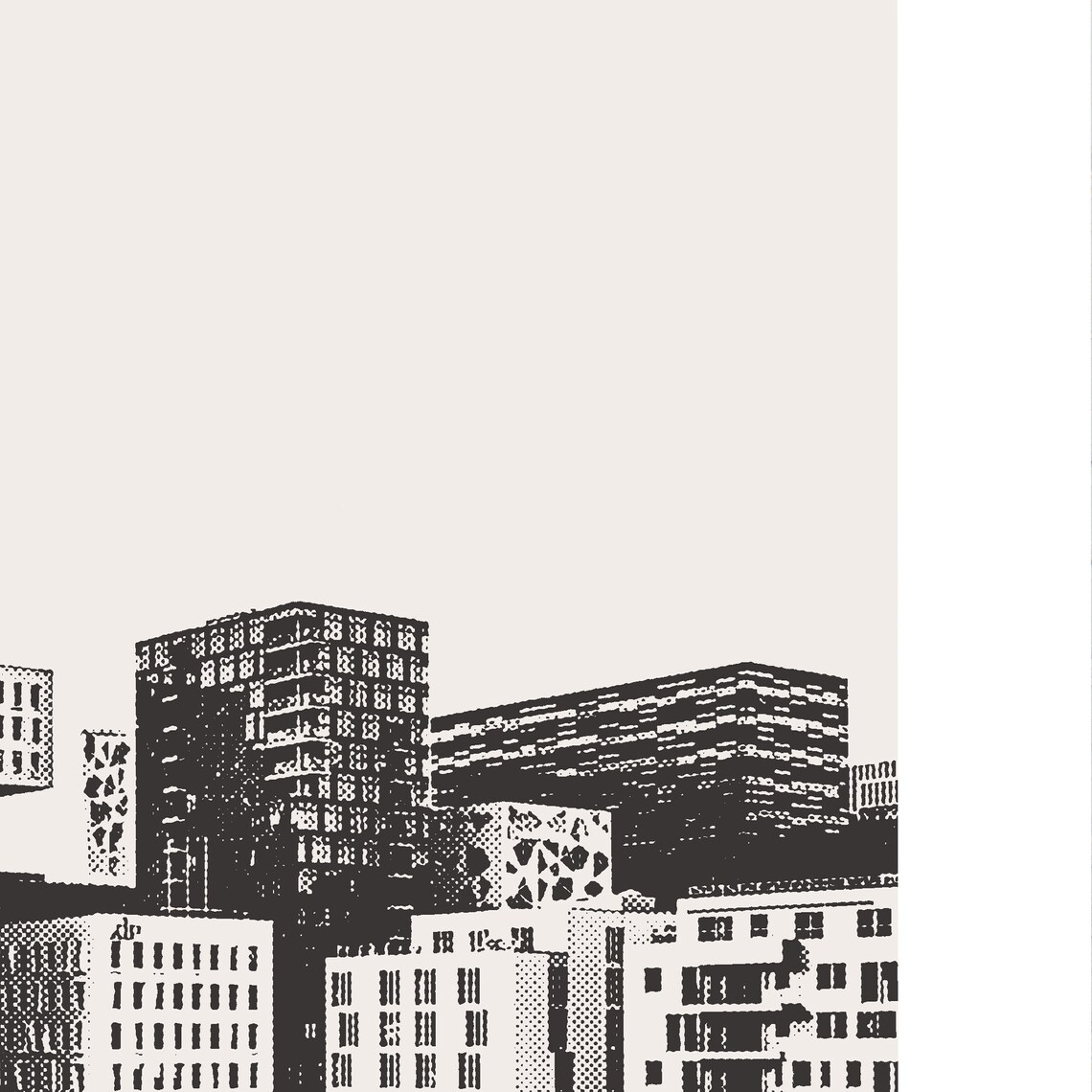 Oslo Bjørvika Skyline, Minimalist Travel Poster - Image 4