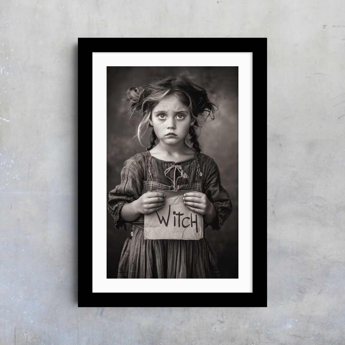 Antique Witch Sign Girl Vintage Photo Gothic Dark Decor Wall Poster - Image 4