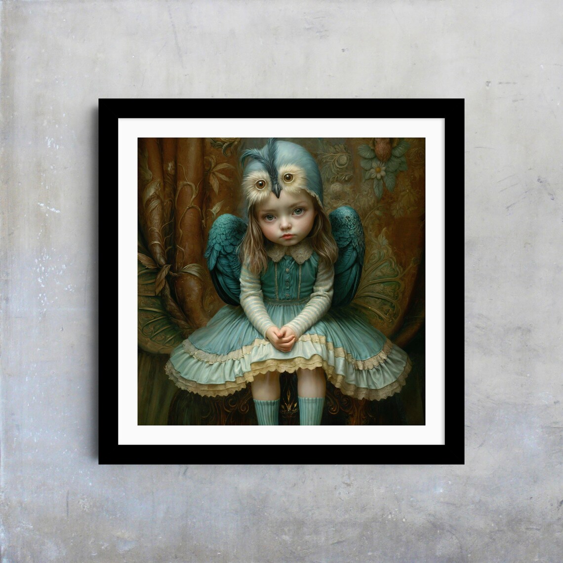 Sophie Story Vintage Theater Lace Border Storybook Text Wall Art Print - Image 4