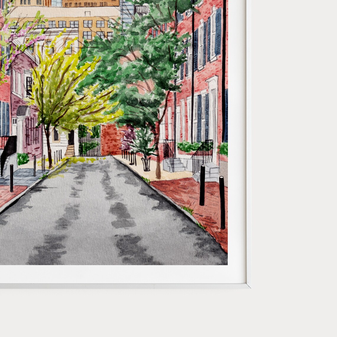 Philadelphia Travel Poster, Pennsylvania Cityscape - Image 2