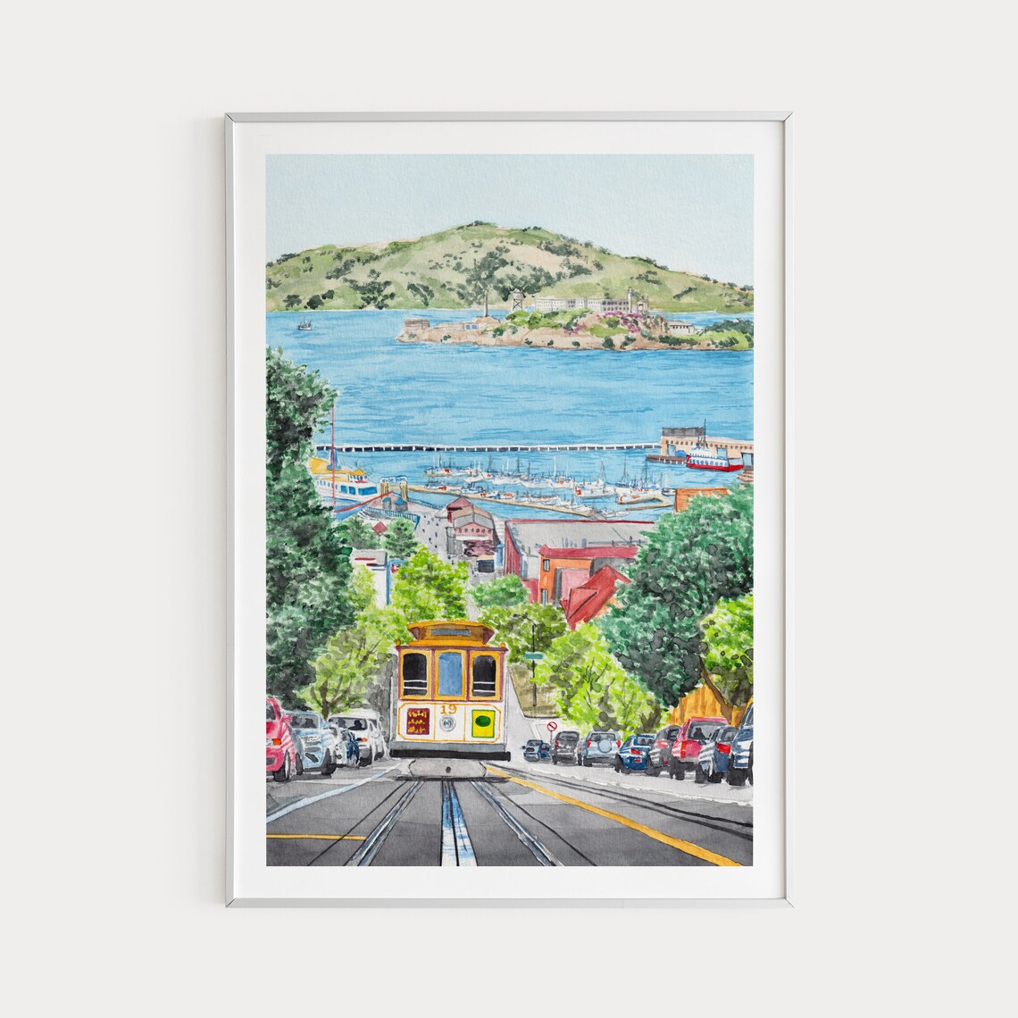 San Francisco Alcatraz Island Travel Poster, California