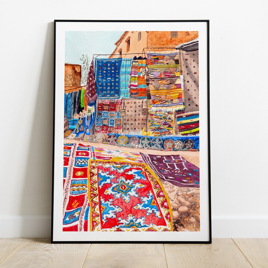 Marrakech Morocco Medina Travel Poster Art Print - Image 2