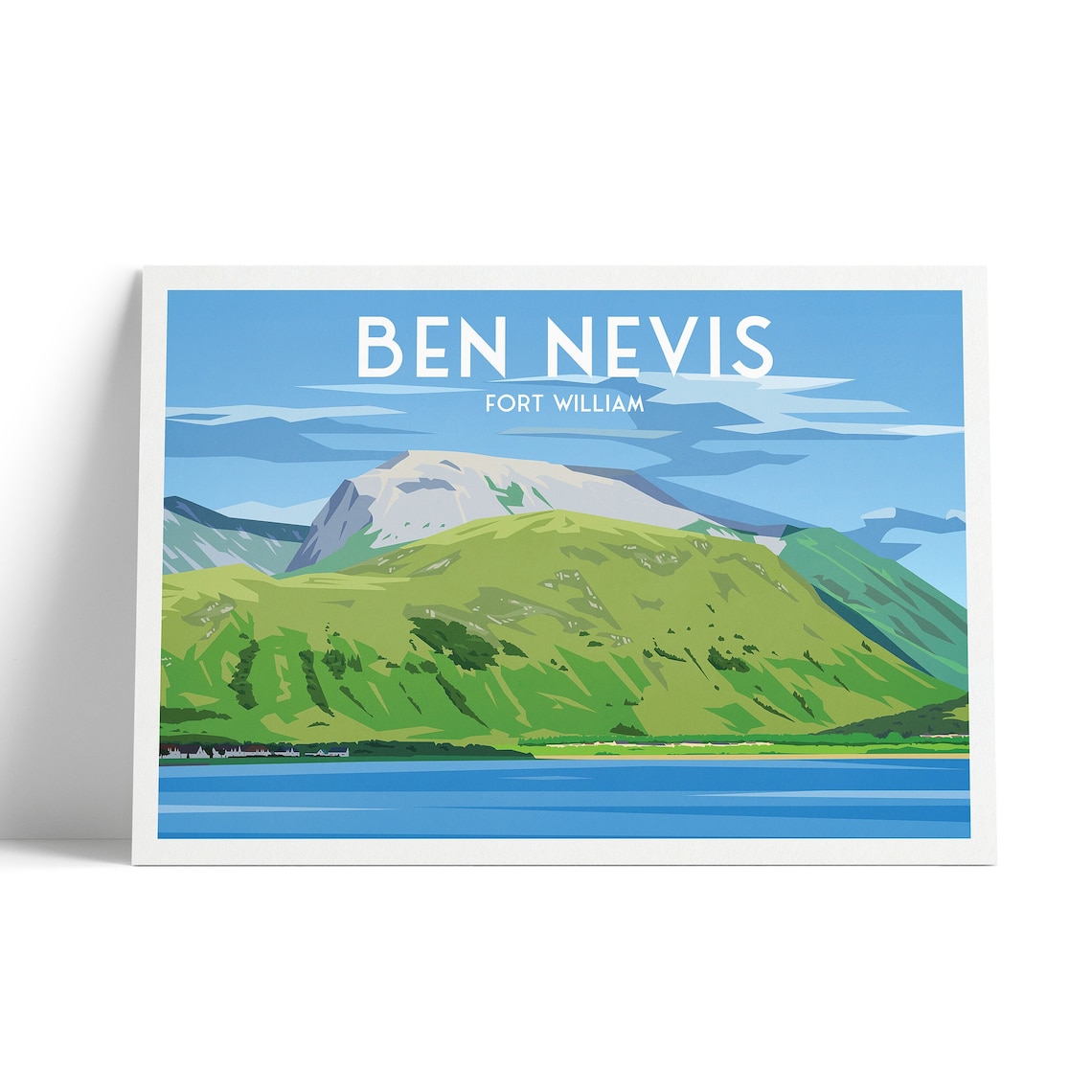 Ben Nevis Fort William Scotland Mountain Lake Landscape Wall Art