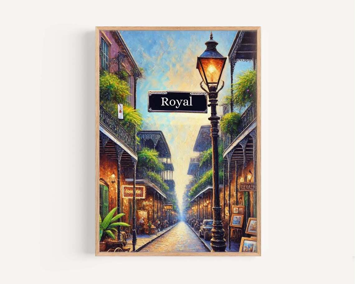 Royal Street New Orleans Travel Poster
