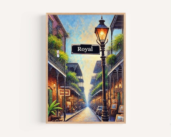 Royal Street New Orleans Travel Poster